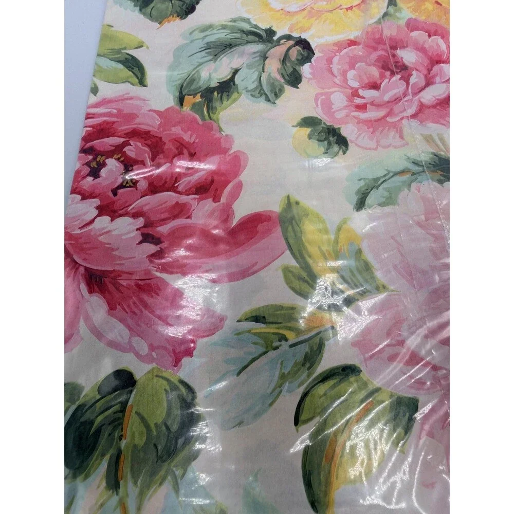 Vintage Hallmark Floral Peony Rose Gift Wrapping Paper 2 Sheets 20